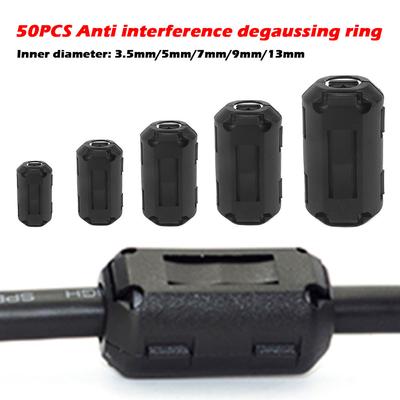 50/22/10pcs Clip-on Ferrite Ring Core Bead Choke RFI EMI Filter Noise Suppressor Cable Clip for USB Audio Video Cable Power Cord