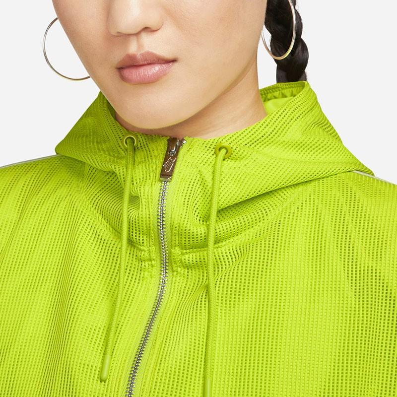 Nike Cropped Coats Women's Green Hooded Thin DO7259-321