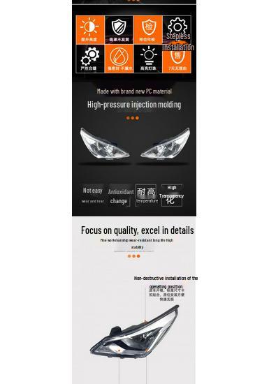Headlight Outer Shell for 08-16 Hyundai Verna - High/Low Beam