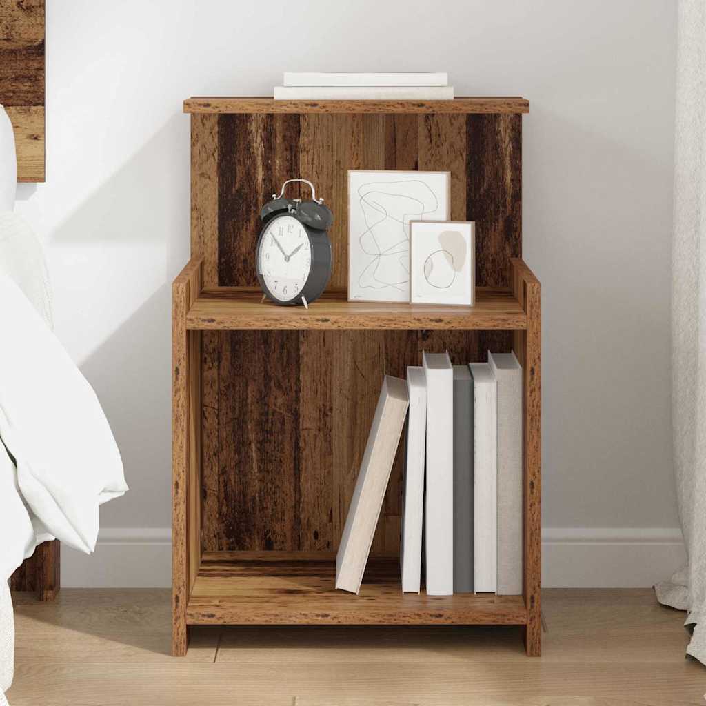 Nightstand Reclaimed Wood 40 x 35 x 60 cm Engineered Wood