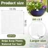 Self-Watering Basket Liner - Thick Absorbent Cotton Plant Pad - Automatic Watering Mat for Indoor & Outdoor Plants
