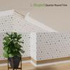 1PC1/2M flexible L-shaped quarter circle bendable decorative mold for wall decoration and decoration of floor edges, wall corn