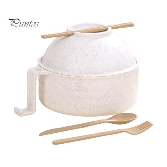 

Набор мисок для приготовления лапши рамэн с ручками, ложкой, быстрая варка рамэн для комнаты в студенческом общежитии, портативная кастрюля рамэн без бисфенола А, креативный дизайн, держатель для телефона бежевый