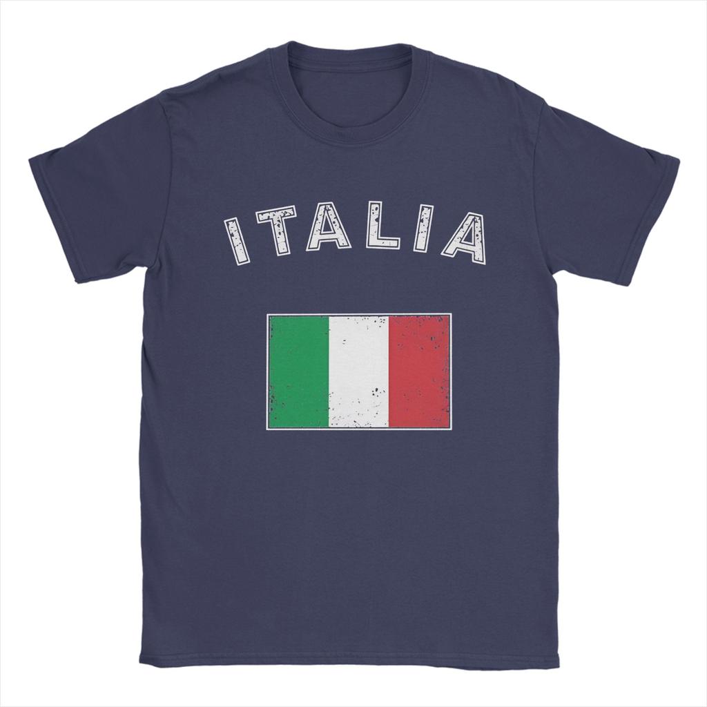 Streetwear TShirt Italy Flag 100 Cotton T Shirts Trendy Cool Tshirt for Unisex Summer Y2K Retro Custom DIY Short Sleeve Tops