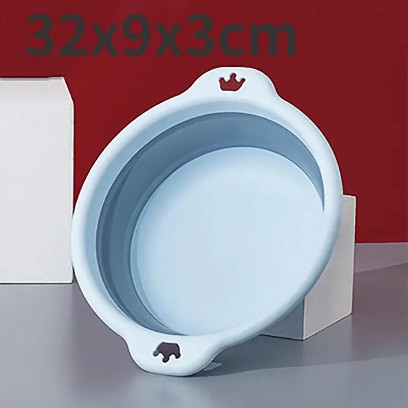 

Складная раковина Портативная пластиковая складная раковина для путешествий Безопасная и долговечная складная раковина Принадлежности для ванной комнаты Прочный бассейн светло-синий