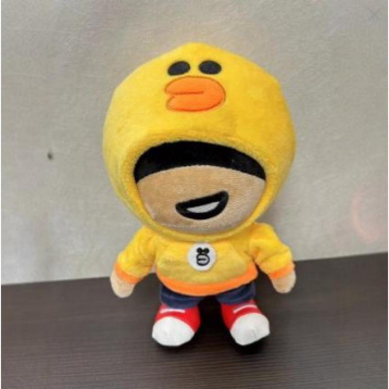 Brawl Stars Plush Doll Leon Stuffed Toy Hero Action Figure Cartoon Shelly Colt Soft Gift
