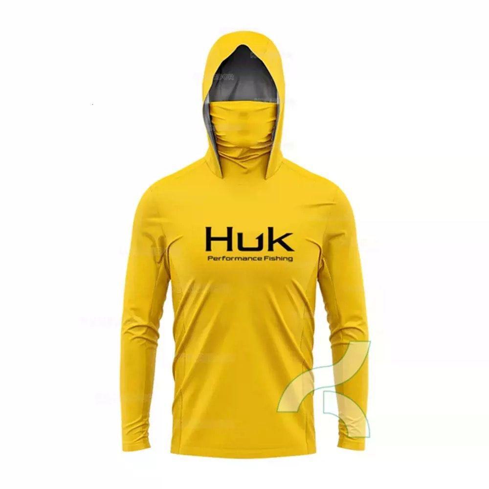 Costum de pescuit HUK pentru bărbați, transfrontalier, cu uscare rapidă, mască de praf și protecție UV, costum de pescuit ușor cu glugă, mătase de gheață