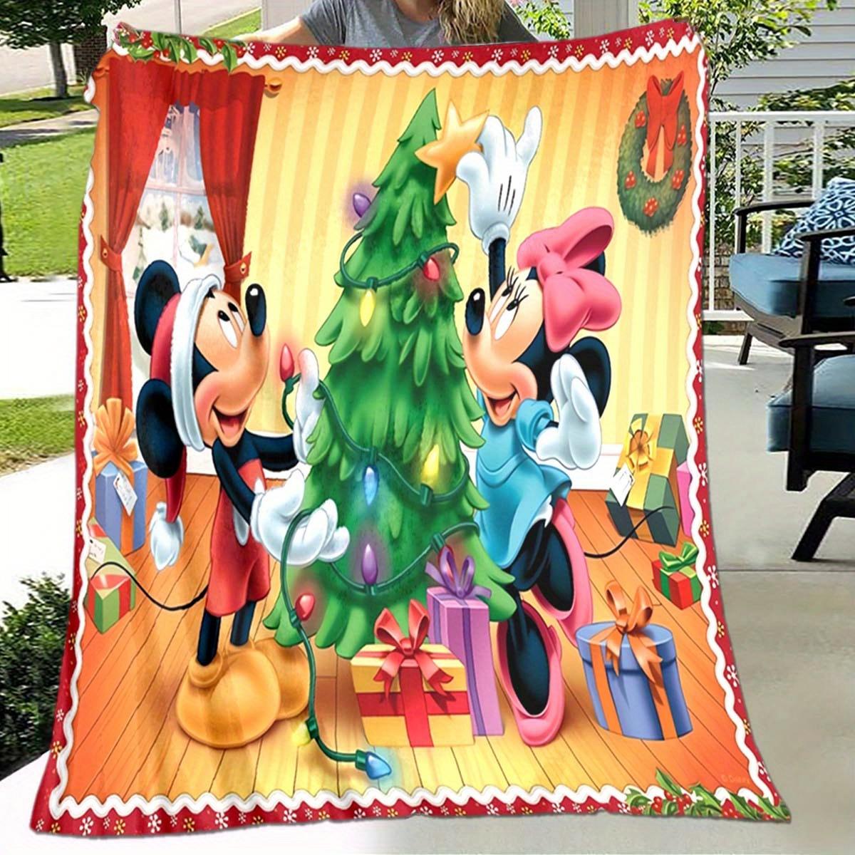 

1pc Mickey Minnie Printing for All Season, Cartoon, Office, Lunch Rest, Camping Talk, Car, Multifunctional Gift 130cmx150cm