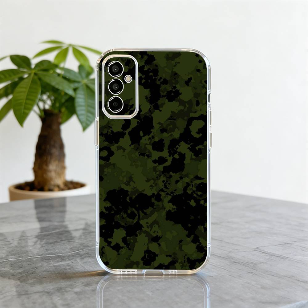 Camouflage Phone Case Transparent Silicone Soft For SamsungA10,12,20,21S,30,31,40,50,51,52,70,71