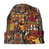 Biihudu African Tribal Hats For Women & Men - Funky Bonnet Beanie With Tribal Patterns, Ethnic Cultural For Festivals, Parties,