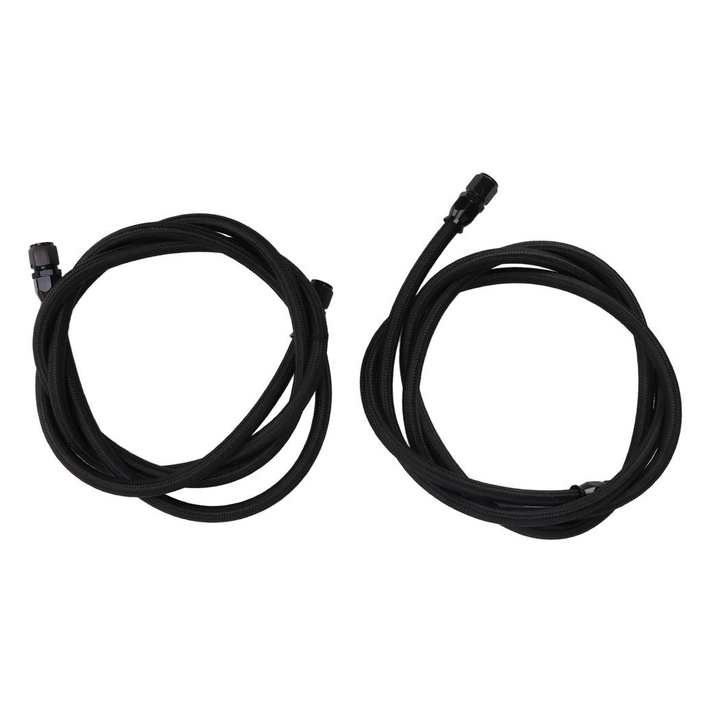 7FT PTFE Tansmission Cooler Line Hose with 6AN Fittings for 4L60 700R4 TH350TH400 Trans