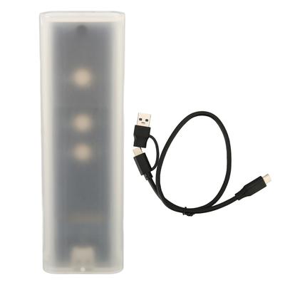 M.2 NVMe SSD Enclosure 10Gbps Type C USB 3.1 Breathing LED Light Clear Cover NGFF SSD Enclosure for