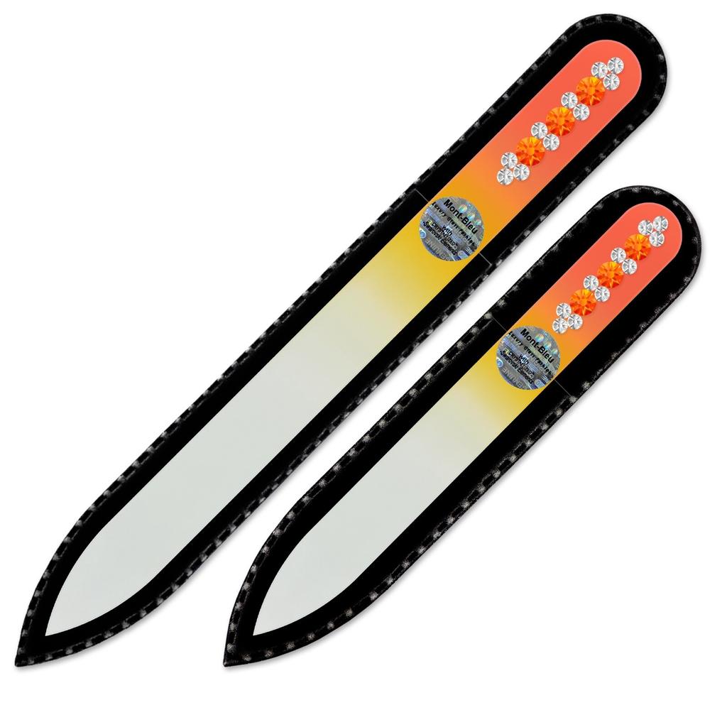 2-piece Set with Hand Decorated Crystal Nail Files ORC-MS
