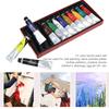 12 Color Acrylic Paint Set Hand Painted Wall Painting Pigment Paint Tube Art Drawing Supplies