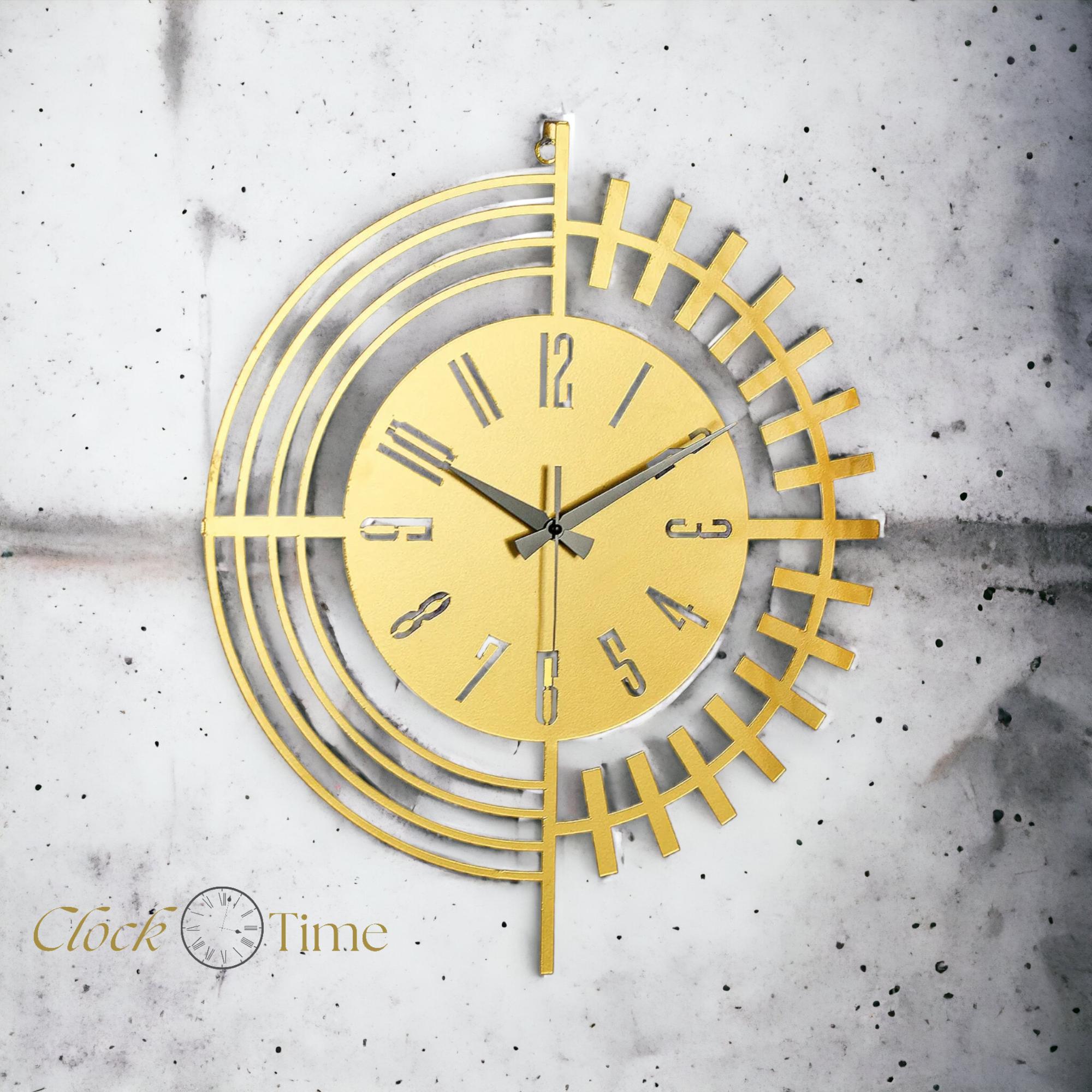 

Металлические белые настенные часы 50х50см с бесшумным механизмом