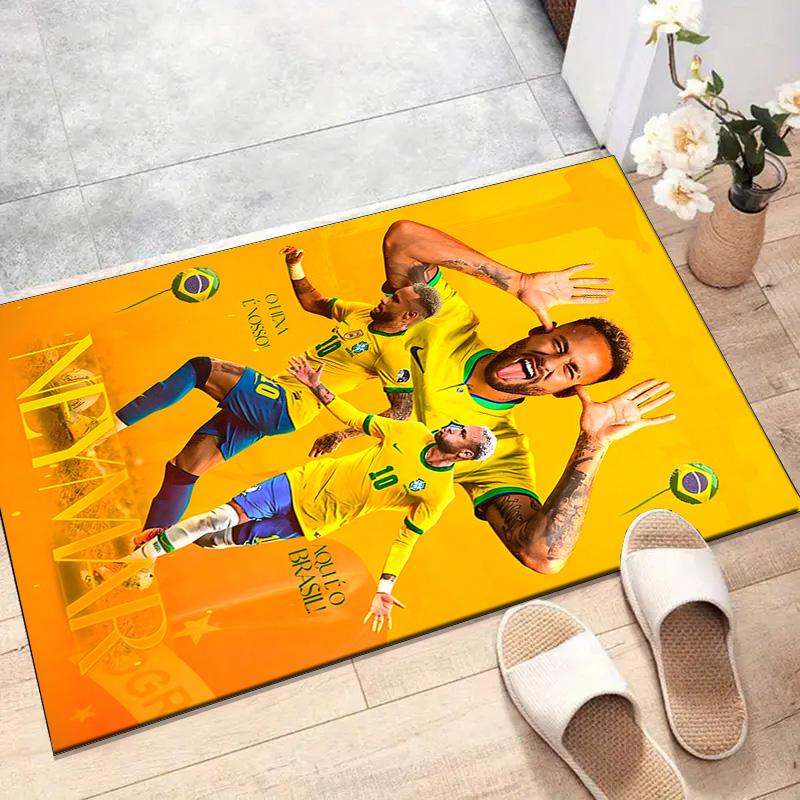 1pc Neymar Design Printed Area Rug Carpet for Bedroom Living Room Home Decor Rugs Mat Non Slip Mat Rug for Bedside