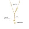 foxanry 316L Stainless Steel Roman Necklace For Women Luxury Designer Fashion Zircon Long Pendant Necklaces Girls Jewelry Gift