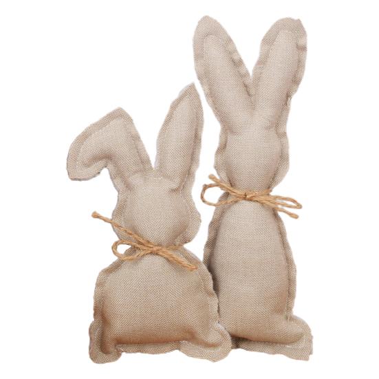 

2шт очаровательный кролик форма ткань художественный декор животный стиль милая ткань игрушка декор для вечеринки