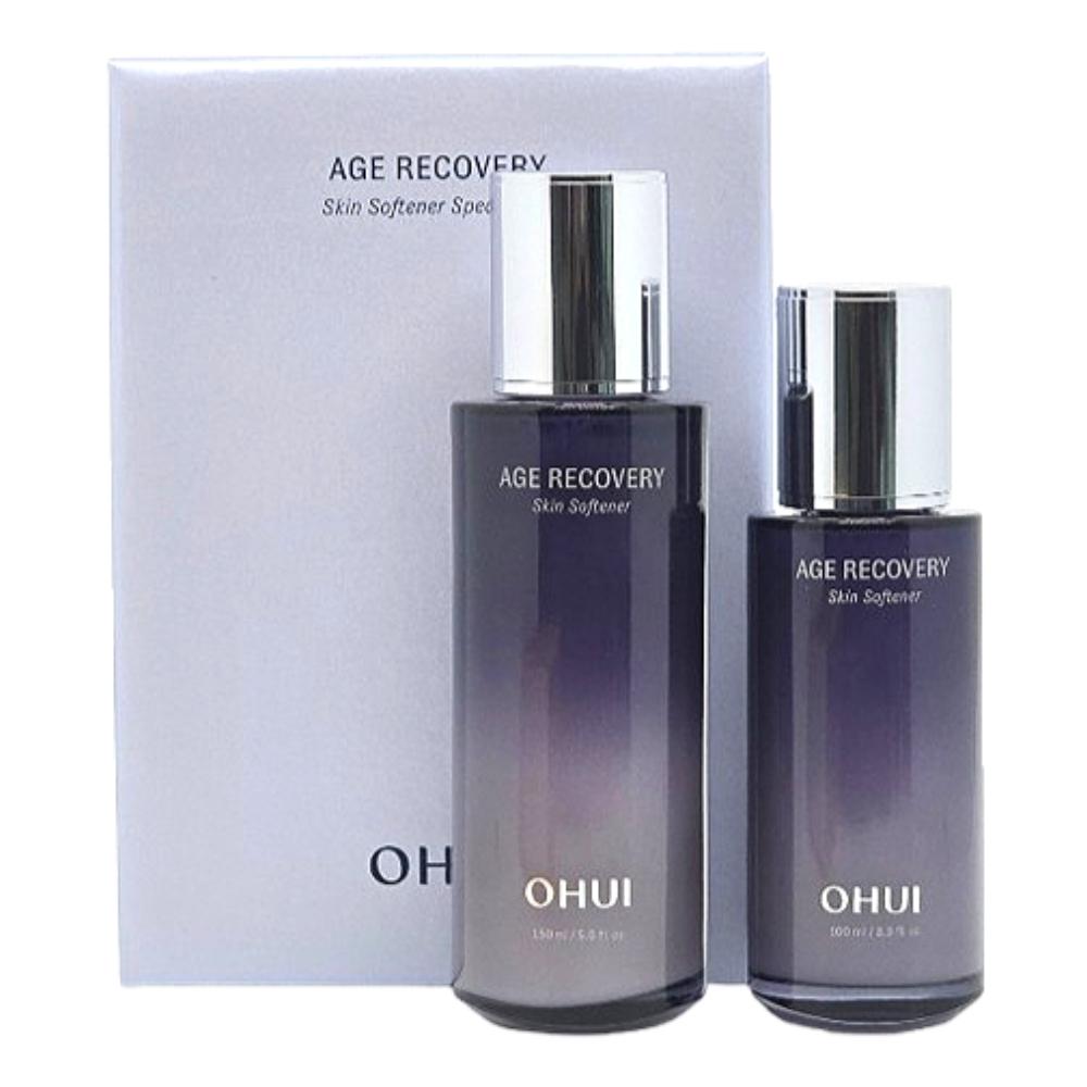 OHUI Age Recovery Skin Softener Special Set [150ml + 100ml] – Korean Anti-Aging Toner Duo with Baby Collagen for Firm, Smooth & Moisturized Skin