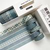 Plaid Tape Set, 6 Rolls Aesthetic Grid & Polka Dot Decorative Tapes For Journal Scrapbooking Diy Crafts & Planner