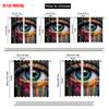 2pcs   Plane Printing Popular Curtains Dazzling Abstract Eye Theme Versatile Durable Polyester (without Rod) Festive for