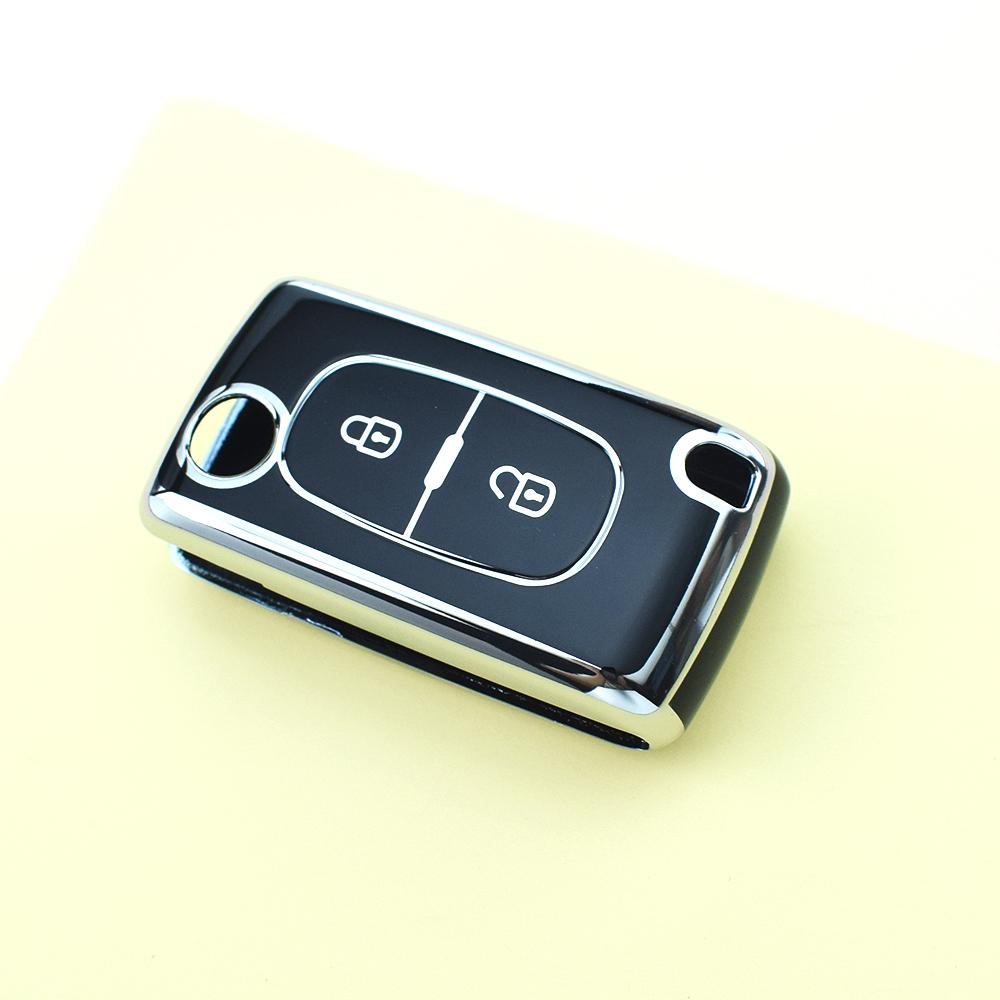 2/3 Buttons Tpu Car Key Case Cover Shell Fob Holder For Citroen Xsara C5 C6 C8 For Peugeot 107 207 307 308 407 607 3008 5008