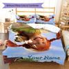 Pippi Longstocking Custom Name Pattern Bedding,Quilt Set Quilt Cover Pillowcase Home Birthday Gift(1 * duvet cover + 2 * pillowcase, without core)