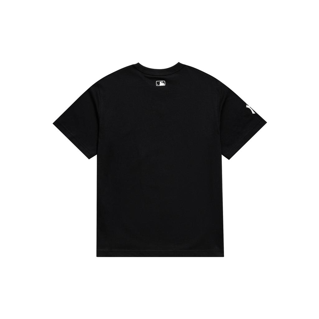 New MLB SS23 Set-in Sleeve T-Shirt Unisex Black 3ATSI0133-50BKS