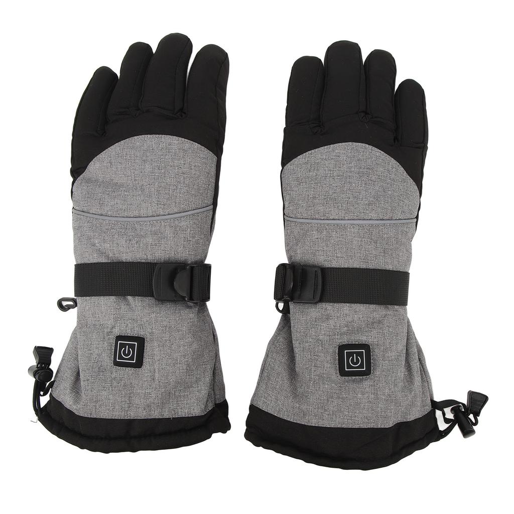 1 Pair Heated Gloves Warm Waterproof Winter Sports Cycling Riding Ski Electric Heated Gloves for Men Women
