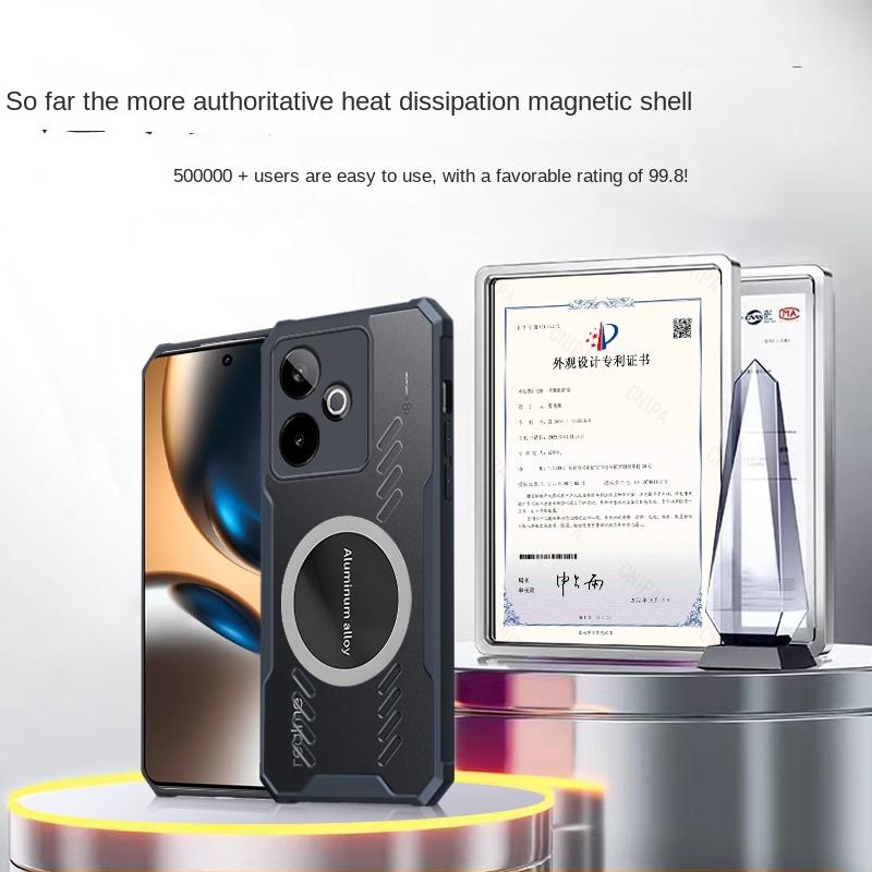For OPPO Realme GT 7 Case Hard Heat Dissipation Magnetic Protective Back Cover Case For Realme GT 7 Pro GT Neo 7 Phone Shell