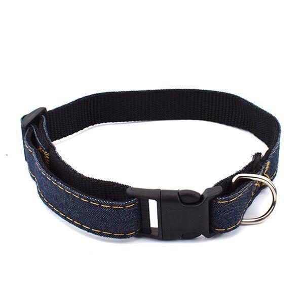 Pet collar, dog denim collar, adjustable cat collar, supplies for Teddy, Corgi, and small dogs