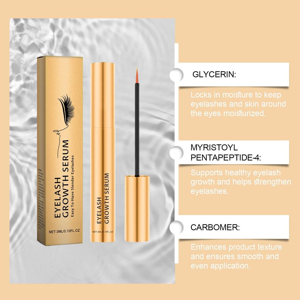 Eyelash Serum, Eyelash Serum Eyelash Growth Serum For Thickness Healthier Eyelash - For Extensions & Eyebrows Lashes 3ML