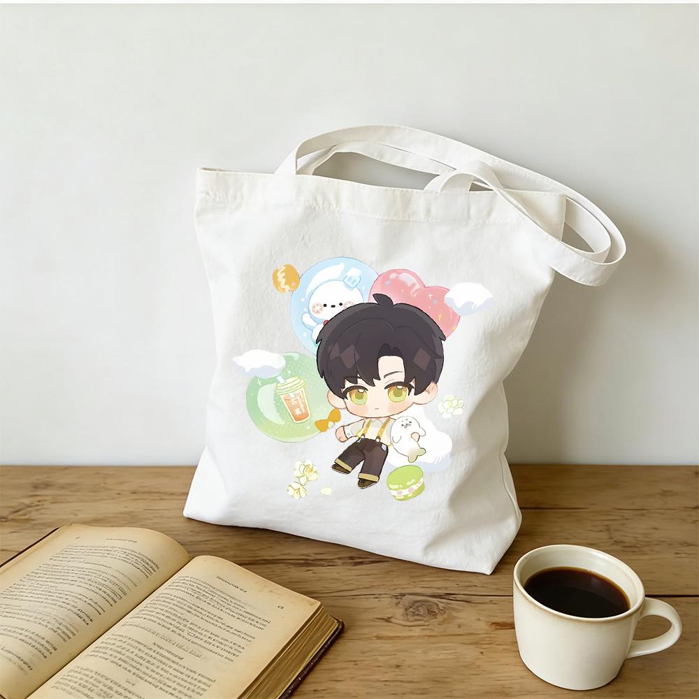 Love and Deepspace Zayne Colorful Printed Canvas Bag 30x35/35x40CM Anime Cosplay Storage Shoulder Bag Fans Gift New