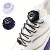 Rotating automatic lacing without knots, fashionable lacing, knob-type lacing, suitable for sports shoes and sneakers