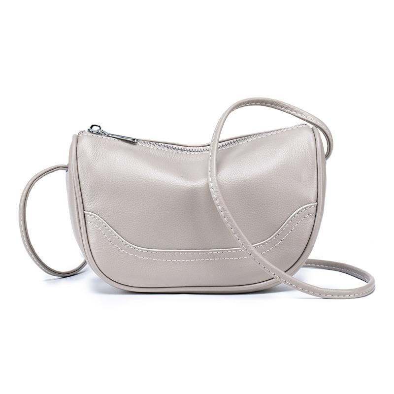 New niche design bag women's retro shoulder armpit bag versatile messenger dumpling bag leather lightweight shell bag