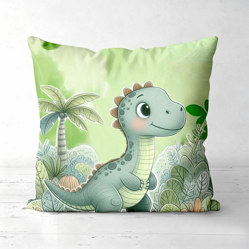 Cute Dinosaur Patterned Throw Pillows for Home Decor Polyester pillowcase, sofa decorative cushion cov Headboard Pillow