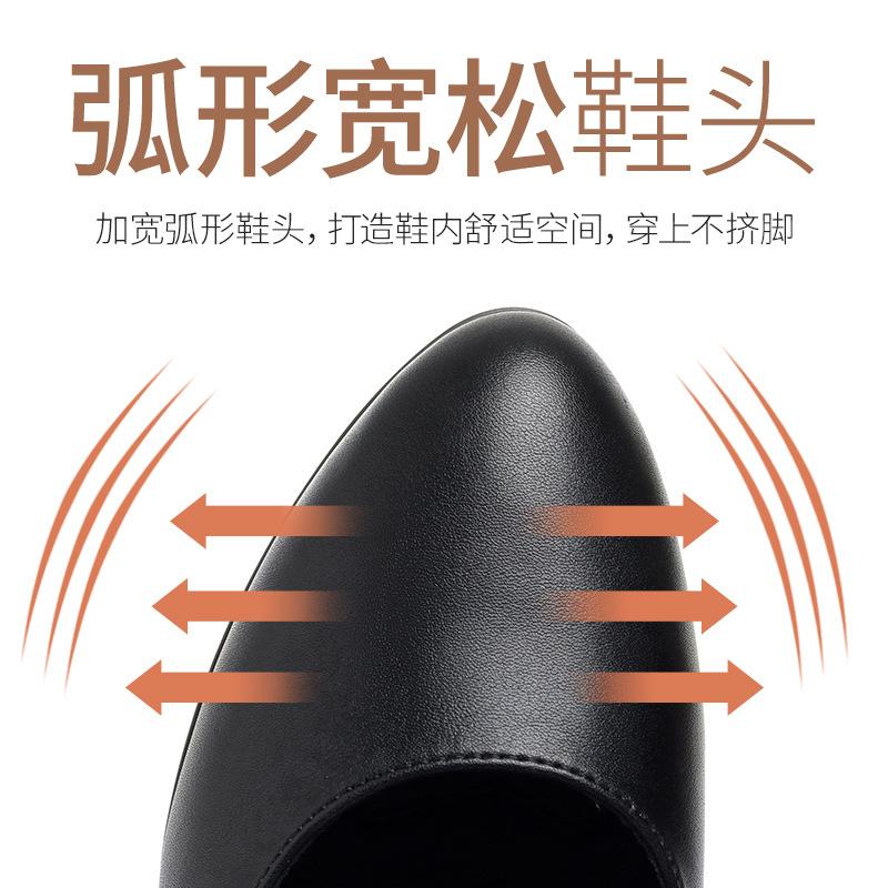 Fashion Women Grace Soft Leather Pointed Toe High Quality Spring & Summer Office High Heel Shoes Casual Sweet Comfort Party Pumps