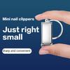 Mini Portable Exquisite Keychain Foldable Nail Cutter Stainless Steel Nail Clippers Rotary Toenail Finger Repair Clean Tool