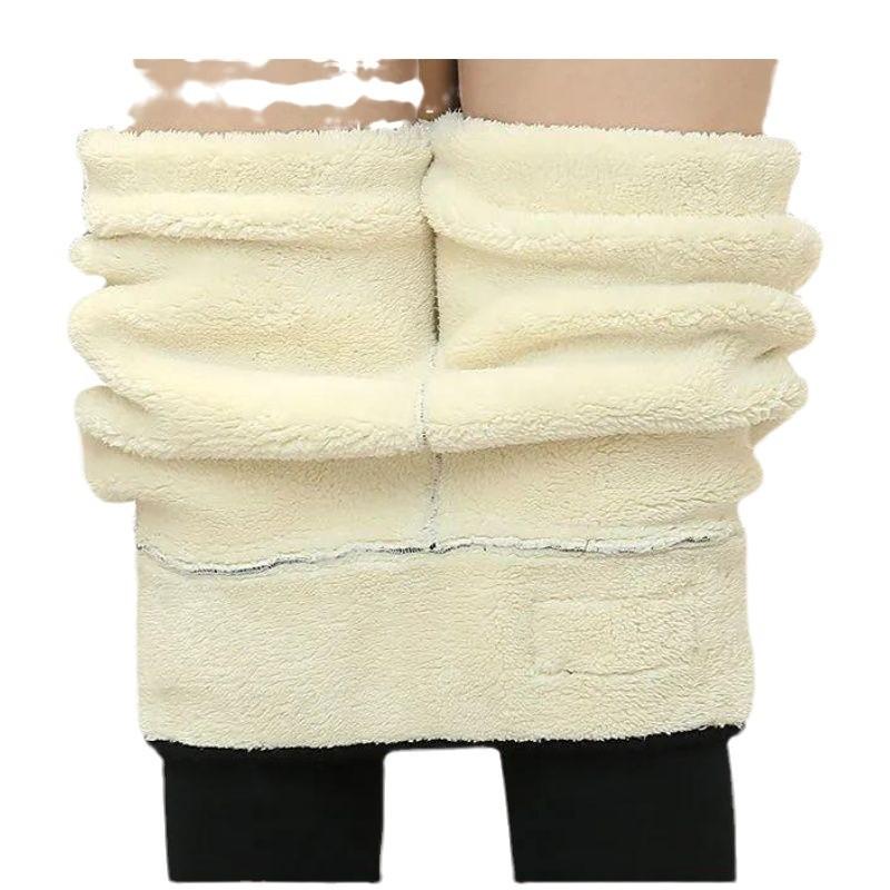 Extra Thick Lamb Wool Leggings Women's Autumn and Winter Integrated Pants with Fleece and Thicker Outer Wear Large Size Fat MM Northeast