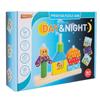 Wooden Day And Night Pattern Recognition Domino Toy For Preschool Learning