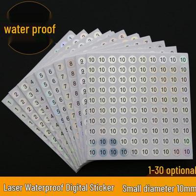 Waterproof Self-Adhesive Laser Labels for Lipstick, Nail Polish, and Cutlery Marking Stickers