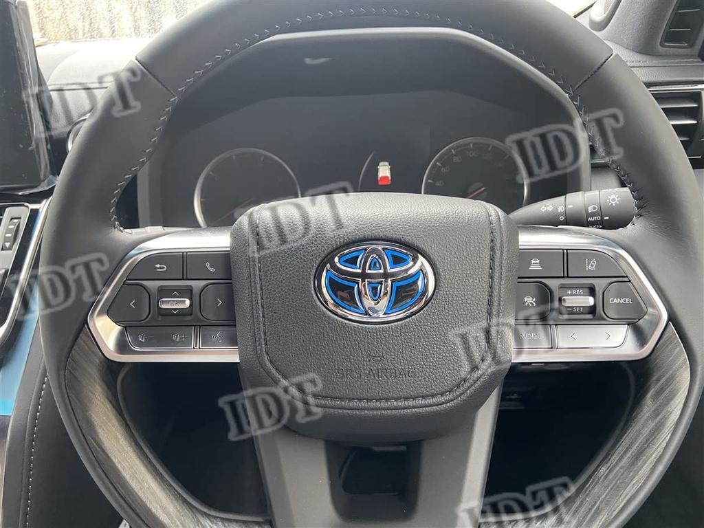 IDT 300 Series Land Cruiser Steering Emblem Seat Sticker Cover Garnish Interior Panel Rankle 300 (Heat Blue)