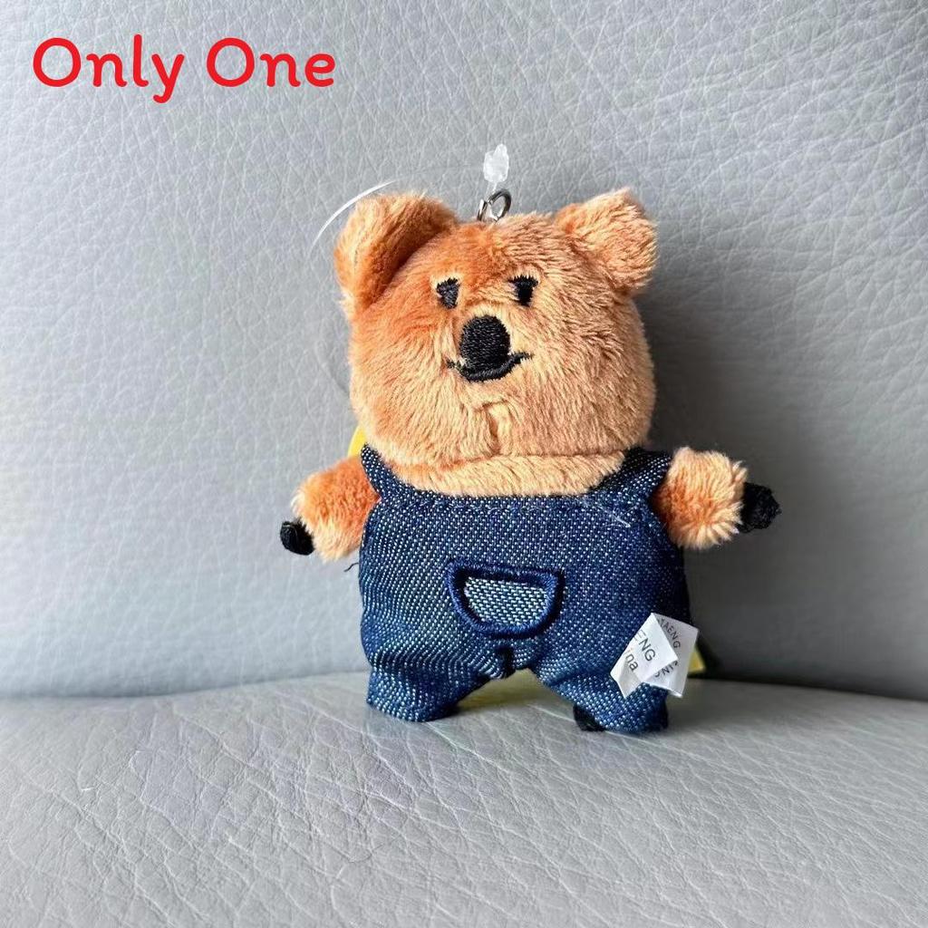 Bear Kangaroo Plush Keychain With Christmas Hat For Kids Gift And Collectible Decor