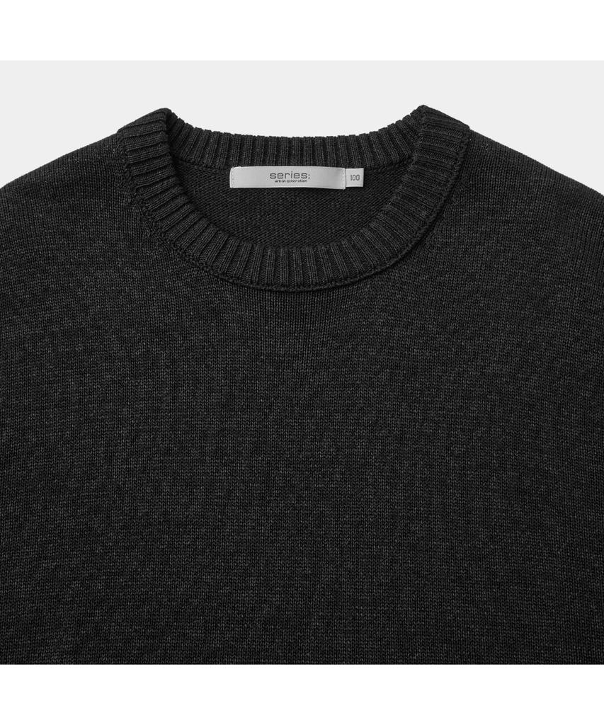 Silijeu Paper Yarn Crew Neck Sweater Sawam26701Bkx