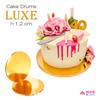 Cake Board Base Gold 30 1.2 Set 5 pcs Cake Drum Round Luxe Brand4Cake