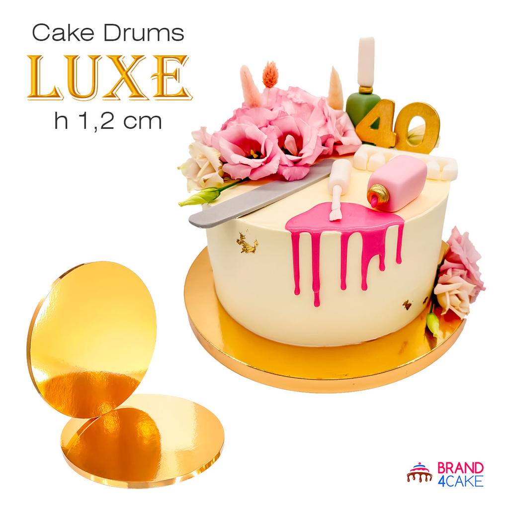 Cake Board Base Gold 30 1.2 Set 5 pcs Cake Drum Round Luxe Brand4Cake