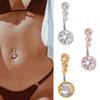 New Arrival Belly Button Ring With Zirconia Embellishments Stainless Steel Piercing Jewelry For A Sensual Look