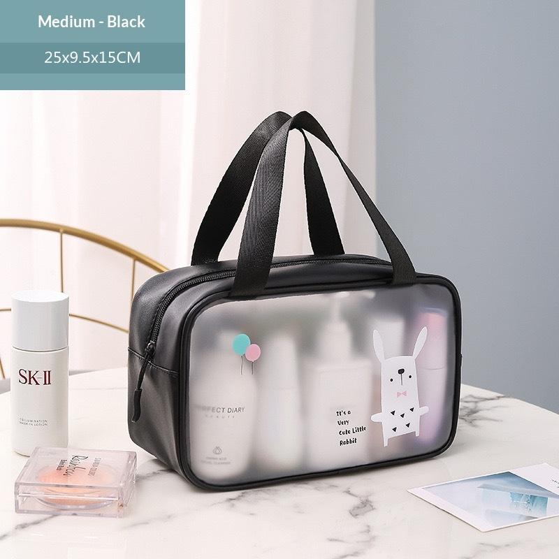 Waterproof Clear Cartoon Cosmetic Bag Storage Box Laundry Bag Travel Toiletries Storage Organizer