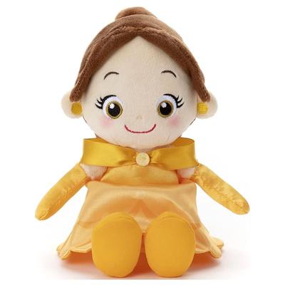 Disney Character Washable Beans Collection Belle Plush Toy, Approximately 21cm Tall