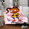 Custom Name Rugrats Theme Printed Blanket - Perfect for Couch, Bed, Travel & Outdoor Use | Machine Washable, Cozy & Durable.